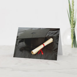 Mortarboard, Diplom, Gourmet-Abschluss-Karte Karte