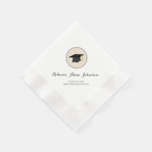 Mortarboard-kundengerechter Abschluss Serviette