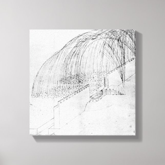 Mortars, die Steine über eine Wand in eine Festung Leinwanddruck (Vorderseite)