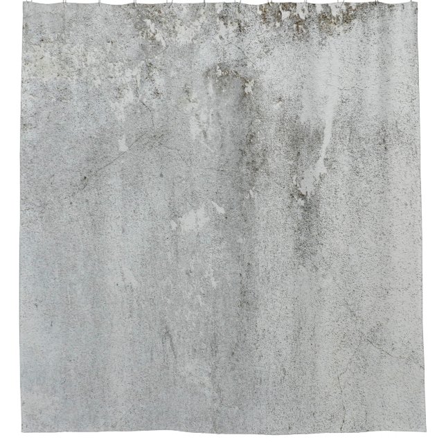 Mortarwand in grauweißem Schwarz Duschvorhang (Vorderseite)