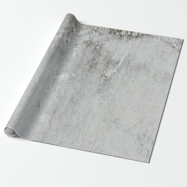 Mortarwand in grauweißem Schwarz Geschenkpapier (Ungerollt)