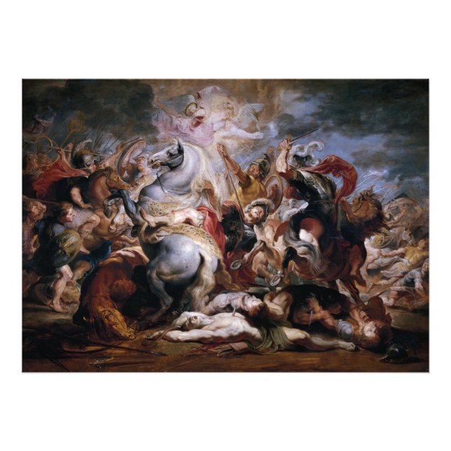 Morte di Decio Mure (Bozzetto) von Peter Paul Rube Fotodruck (Vorne)