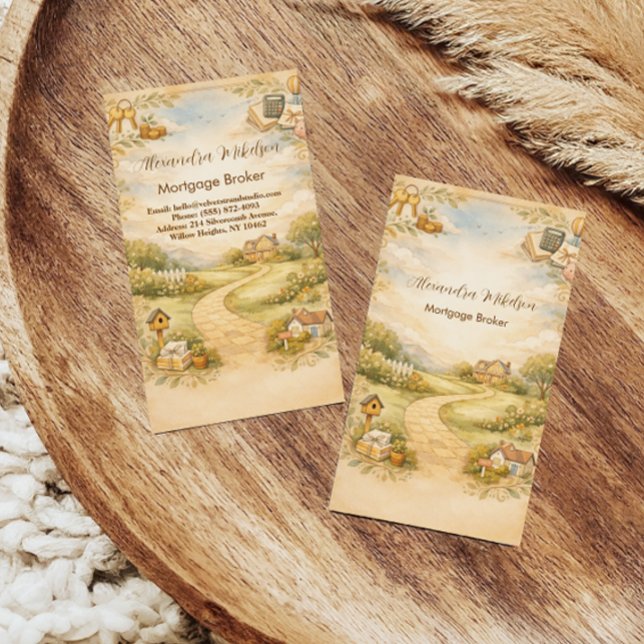 Mortgage Broker Professional Branding Visitenkarte (Von Creator hochgeladen)