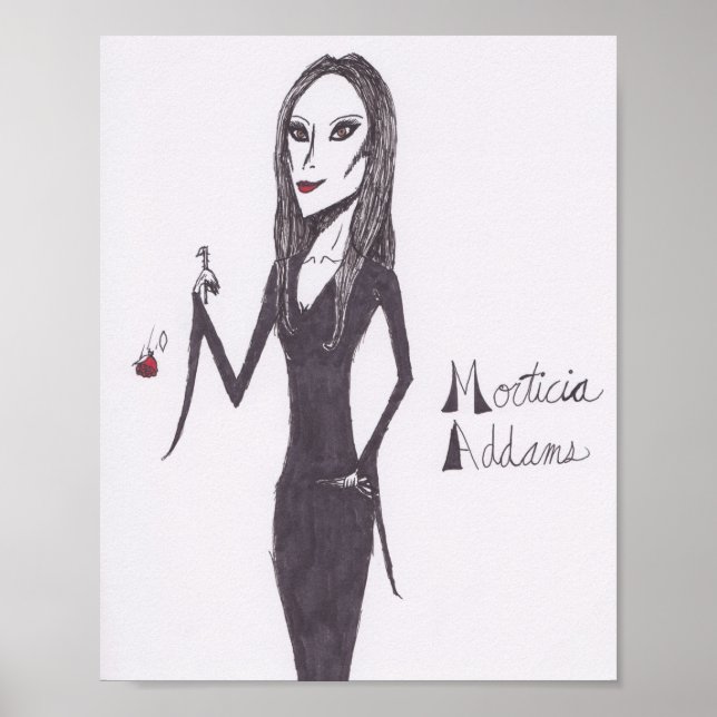 Morticia Addams Poster (Vorne)