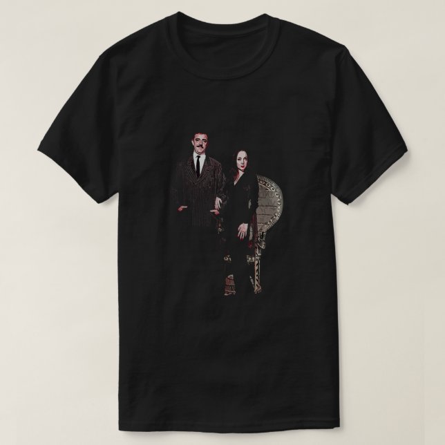 Morticia und Gomez Essential T-Shirt (Design vorne)