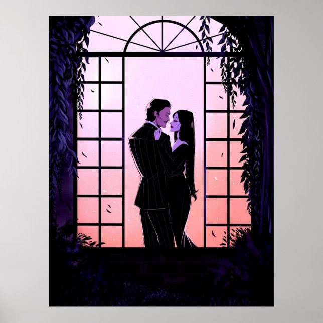 Morticia und Gomez Poster (Vorne)