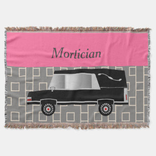 Mortician Woven Blanket Pink Decke