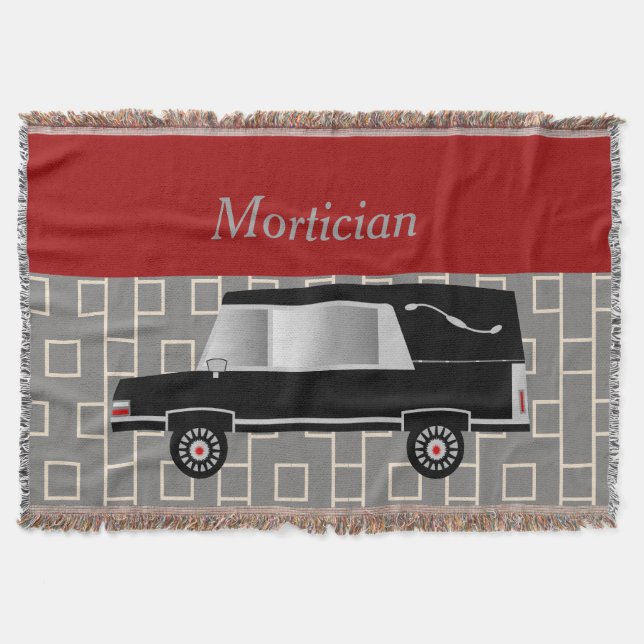 Mortician Woven Blanket Red Decke (Vorderseite)