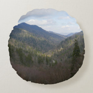 Morton Overlook in den Great Smoky Mountains Rundes Kissen