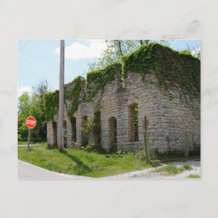 Mortuary and Casket Factory on Route 66 Postkarte