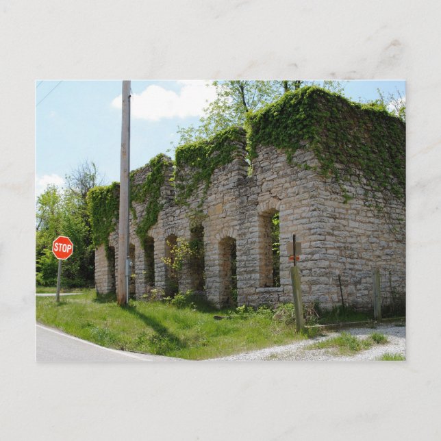 Mortuary and Casket Factory on Route 66 Postkarte (Vorderseite)