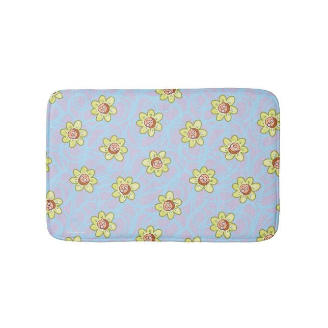 Morty Blume Pattern Badematte (Vorderseite)