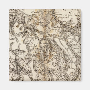 Morvan Atlas Karte Magnet