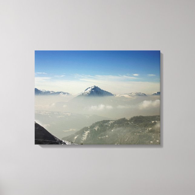 Morzine France Holiday Card Leinwanddruck (Vorderseite)