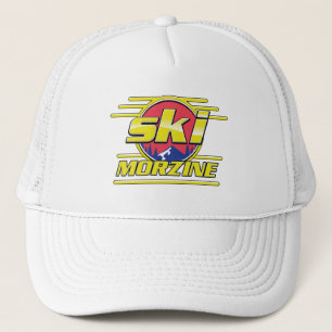 Morzine France Ski 80er Logo Truckerkappe