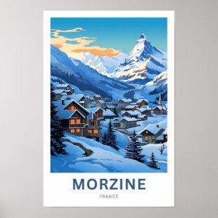 Morzine France Travel Print Poster