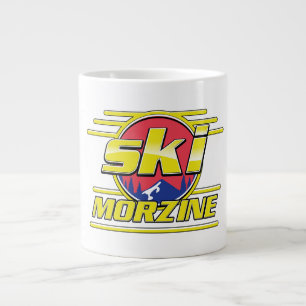 Morzine Frankreich Ski 80er Logo Jumbo-Tasse