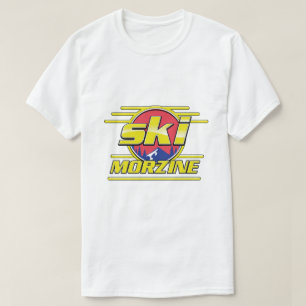 Morzine Frankreich Ski 80er Logo T-Shirt