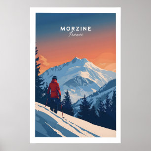 Morzine Reiseplakat - Frankreich 1 Poster