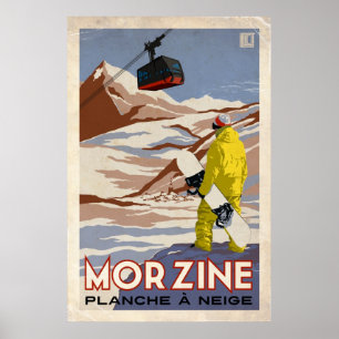 Morzine - Vintage-Effekt Poster