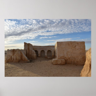 Mos Espa auf dem Planeten Tatooine Poster