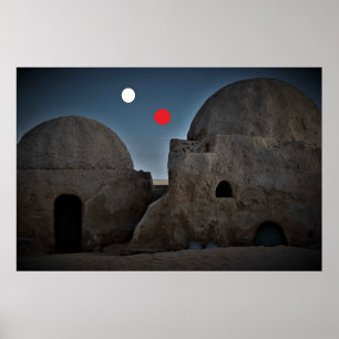 Mos Espa auf dem Planeten Tatooine Poster