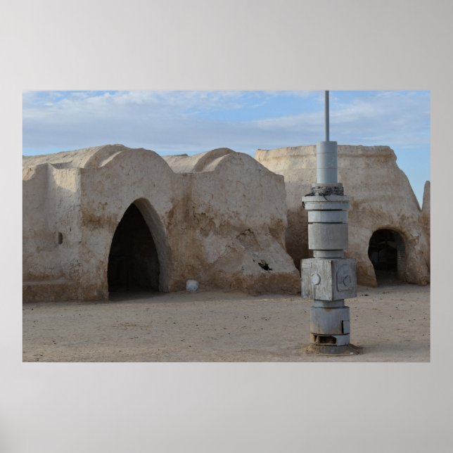 Mos Espa auf dem Planeten Tatooine Poster (Vorne)