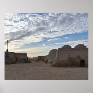 Mos Espa auf dem Planeten Tatooine Poster