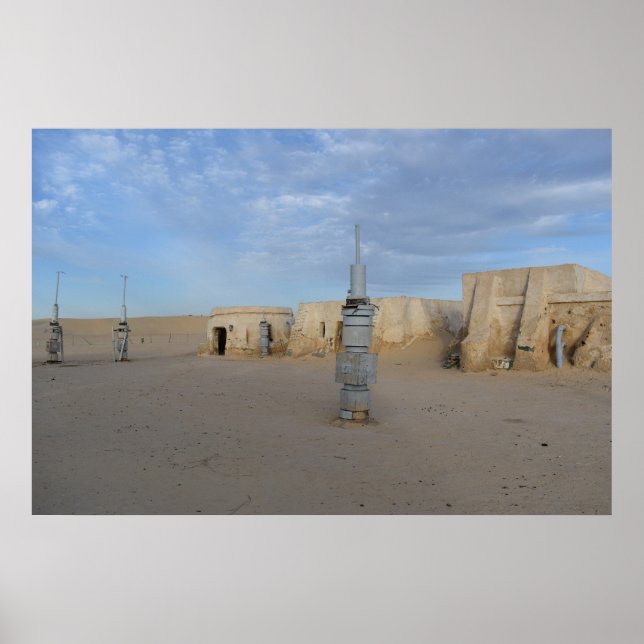 Mos Espa auf dem Planeten Tatooine Poster (Vorne)