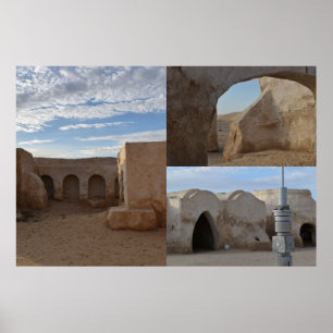 Mos Espa auf dem Planeten Tatooine Poster