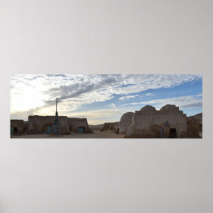 Mos Espa auf dem Planeten Tatooine Poster