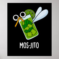 Mos-jito Funny Mojito Drink Pun Dark BG