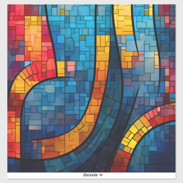 Mosaic Art Vinyl Sticker (Blatt)