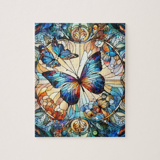 Mosaic Butterfly Jigsaw Puzzle (Vertikal)