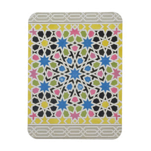 Mosaic design from the Alhambra, from 'The Arabian Magnet