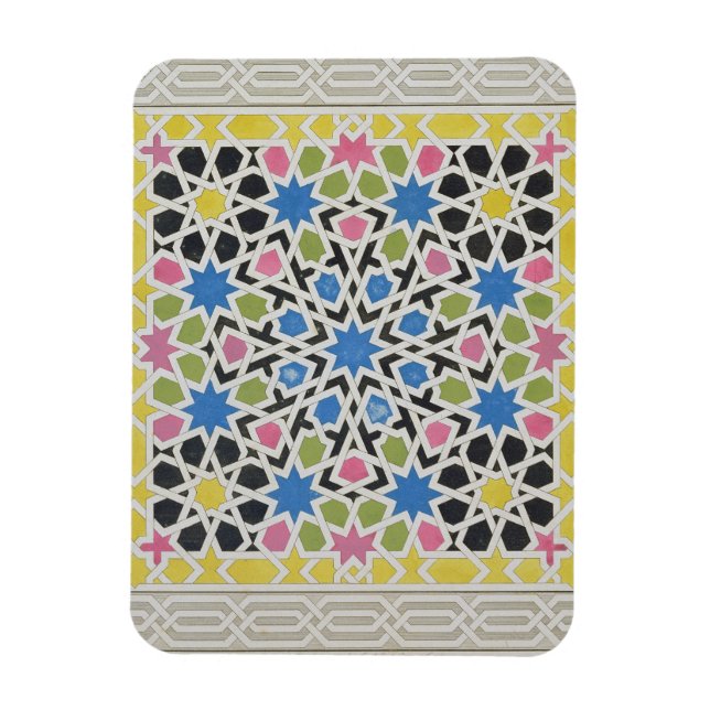 Mosaic design from the Alhambra, from 'The Arabian Magnet (Vertikal)