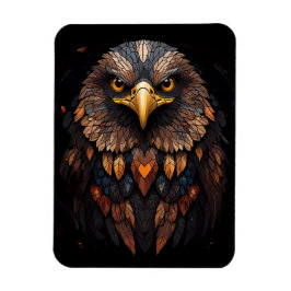 Mosaic Eagle Portrait Magnet
