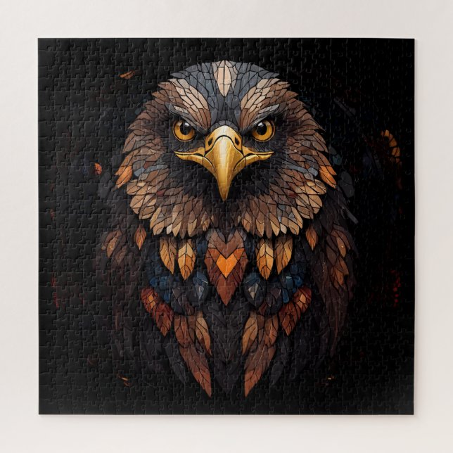 Mosaic Eagle Portrait Puzzle (Vertikal)