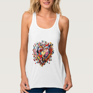 Mosaic Heart of Love Tank Top