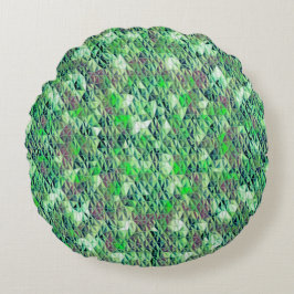 Mosaic in greenish dreiecke with gradient ttes t rundes kissen