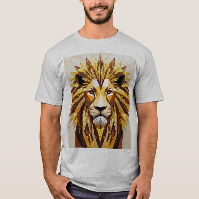 Mosaic Lion T - Shirt Designs (Vorderseite)