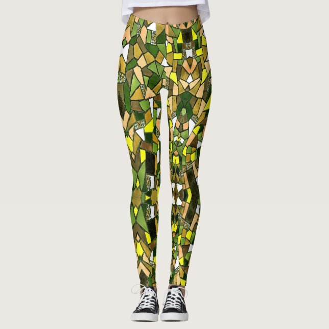 Mosaic Love - Power Yoga Leggings (Vorderseite)