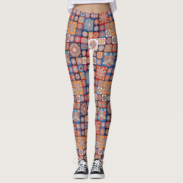 Mosaic Love - Power Yoga Leggings (Vorderseite)