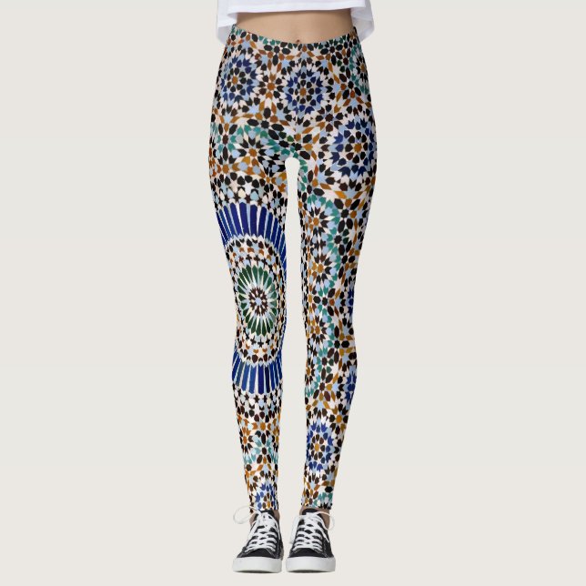 Mosaic Love - Power Yoga Leggings (Vorderseite)
