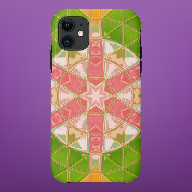 Mosaic Mandala Orange Green und Pink Case-Mate iPhone Hülle (Von Creator hochgeladen)