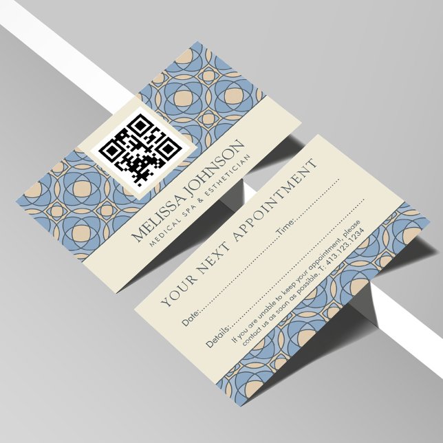 Mosaic Medical Spa Appointment Reminder Card Terminkarte (Von Creator hochgeladen)