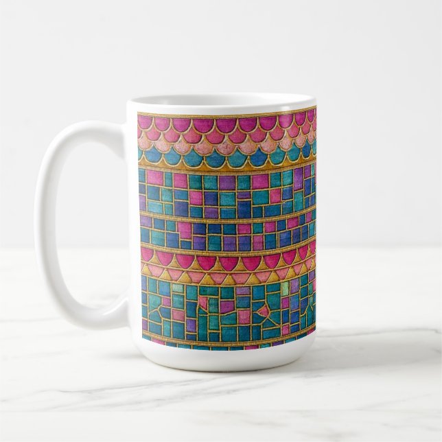 Mosaic pattern mug kaffeetasse (Links)