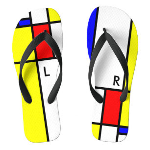 MOSAIC Rechtecke Quadrate Farbe II + Ihre Ideen Flip Flops