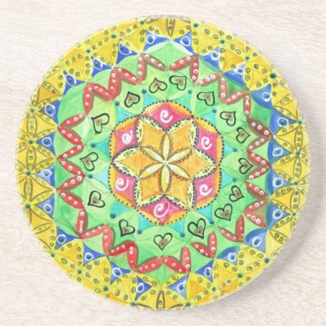 Mosaic Sandstone Untersetzer (Vorne)