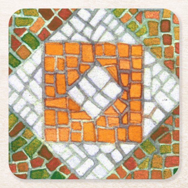 MOSAIC Square Paper Untersetzer (Vorderseite)
